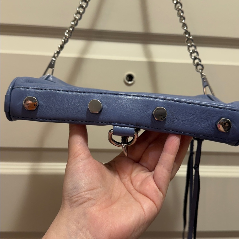 Rebecca Minkoff Light Blue Mini Mac Crossbody - Picture 5 of 9
